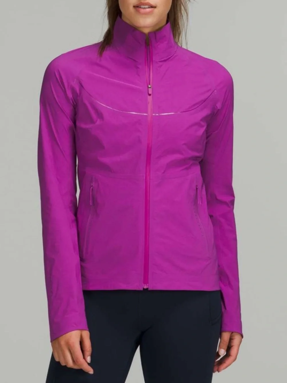 Lululemon Fast and Free Windbreaker Jacket  Vivid Plum Purple